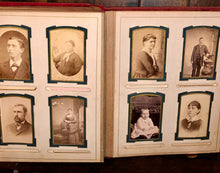 Load image into Gallery viewer, Antique Ohio album funeral mourning cabinet photos and CDVs