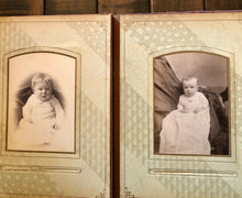 Load image into Gallery viewer, antique photo album cool gothic spider web design cabinet and cdv