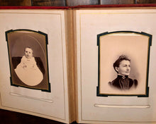 Load image into Gallery viewer, Antique Ohio album funeral mourning cabinet photos and CDVs