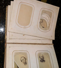 Load image into Gallery viewer, Antique 1860s album with a few names soldier and child actress