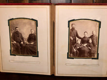 Load image into Gallery viewer, Antique Ohio album funeral mourning cabinet photos and CDVs