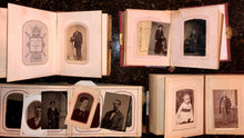 Load image into Gallery viewer, FOUR civil war & later albums 168 total antique photos tintypes cdvs (SA6)
