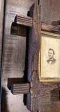 Load image into Gallery viewer, Civil War General Grant CDV Photo Antique Adirondack Wood Wall Picture Frame