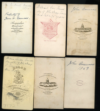 Load image into Gallery viewer, JOHN CONNESS CIVIL WAR CALIFORNIA SENATOR & FAMILY, LINCOLN PALLBEARER CDV LOT