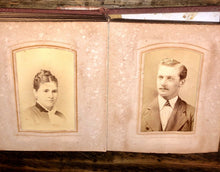 Load image into Gallery viewer, 1860s 1870s antique photo album CDV tintypes Civil War Era 56A