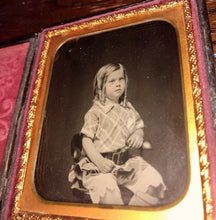 Load image into Gallery viewer, 1850s Ambrotype Photo Cute Boy with Long Curls in Hair & Short Pants - Full Case