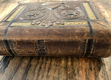 Load image into Gallery viewer, 51A Nice Leather Album Antique Photos from KANSAS Wedding Bride Groom