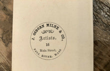 Load image into Gallery viewer, Civil War Veteran, Photographer John Milne 1860s Self Portrait, Trade Card Photo