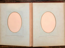 Load image into Gallery viewer, Antique Velvet 1800s Gold Trimmed Brass Clasp Cabinet & CDV Photo Album