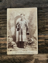 Load image into Gallery viewer, RARE CIRCUS SIDESHOW BARNUM FREAK THE CHINESE GIANT CABINET CARD PHOTO - SIGNED