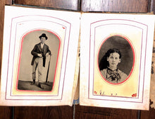 Load image into Gallery viewer, Tintype Photo Album from Tennessee Estate Possible Civil War Confederate Soldier