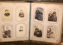 Load image into Gallery viewer, HQ 1860s Photo Album 104 CDVS Tintypes Dogs Hidden Mother Civil War Soldier Many ID