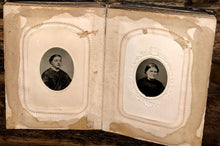 Load image into Gallery viewer, Civil War Era Album Tintypes CDV Photos Tax Stamps IDs
