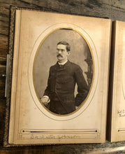 Load image into Gallery viewer, Nice Leather Album Many ID'd People Iowa Minnesota New York CDV Cabinet Photos