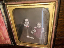 Load image into Gallery viewer, 1/6 Daguerreotype Pretty Woman & Her Daughter Little Girl in Tinted Red Dress!
