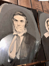 Load image into Gallery viewer, Mourning Group Set of 4 Large 10 x 8 Full Plate+ Painted Tintype Photos