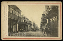 Load image into Gallery viewer, Rare 1863 CDV Photo - Street and Storefront Scene in Lima PERU by Nadar & Courret