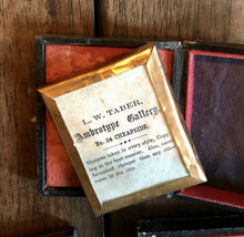 Load image into Gallery viewer, Three 1850s / 1860s Ambrotypes Of Men - One With Photographer Advertising Card