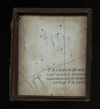 Load image into Gallery viewer, 1840s daguerreotype man w sick combover! missouri estate >> map of texas us army
