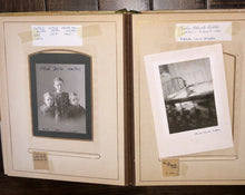 Load image into Gallery viewer, Antique Photo Album Fogg Hill Dutton - Tintype Cabinet Card Post Mortem Many IDs