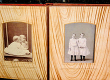 Load image into Gallery viewer, 44A nice antique Victorian album & mirror doll cabinet cards New York