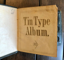 Load image into Gallery viewer, Miniature Gem Tintype Album Folk Art Drawing Men Women Children Photos