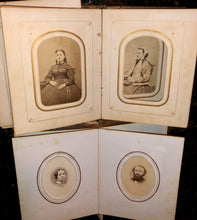 Load image into Gallery viewer, TWO civil war era albums & 74 antique photos tintypes cdvs (SA7) Maine Boston