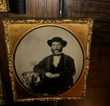 Load image into Gallery viewer, Photo Lot 1850s 1860s Black Mourning ? Ribbon Antique Button Tintype Ambrotypes