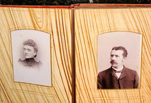 Load image into Gallery viewer, 44A nice antique Victorian album & mirror doll cabinet cards New York