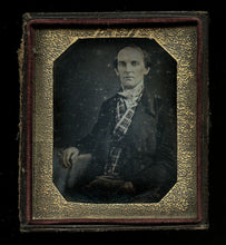 Load image into Gallery viewer, 1840s daguerreotype man w sick combover! missouri estate >> map of texas us army