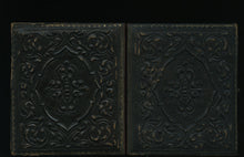 Load image into Gallery viewer, 1860s tintype of men friends in hats & jackets - civil war tax stamps on back