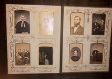 Load image into Gallery viewer, Details about 46A leather album Nice Cabinet Cards CDVs Tintype unique design