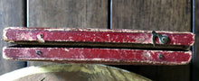 Load image into Gallery viewer, Empty Red Leather Hinged Photo Case & Heavy Square Mat - 1/4 Plate-ish