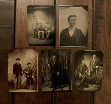 Load image into Gallery viewer, Antique / 1800s Tintype Photo Lot - All Men