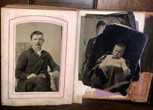 Load image into Gallery viewer, Tintype Photo Album from Tennessee Estate 1860s 1870s