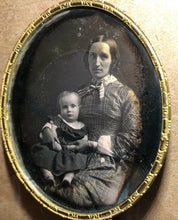 Load image into Gallery viewer, Daguerreotypes Handsome Smiling Man Sideburns + His Wife & Little Girl - Great!