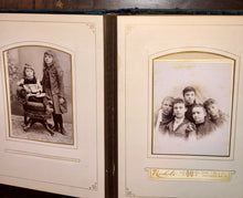 Load image into Gallery viewer, Overloaded Antique album 1860s 1870s tintypes cabinet cards CDV photos Ohio Indy