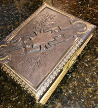 Load image into Gallery viewer, large leather album and 56 antique photos