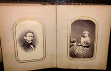 Load image into Gallery viewer, antique leather 1860s 1800s photos philadelphia soldier