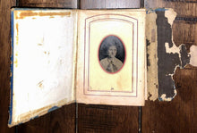Load image into Gallery viewer, Tintype Photo Album from Tennessee Estate Possible Civil War Confederate Soldier