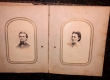 Load image into Gallery viewer, antique leather 1860s 1800s photos philadelphia soldier