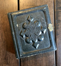 Load image into Gallery viewer, Miniature Gem Tintype Album Folk Art Drawing Men Women Children Photos
