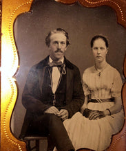 Load image into Gallery viewer, 1850s Ambrotype Photo Nice Looking Young Couple Wedding Portrait?