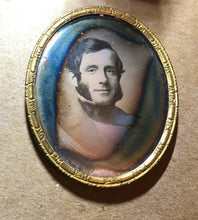 Load image into Gallery viewer, Daguerreotypes Handsome Smiling Man Sideburns + His Wife & Little Girl - Great!