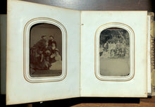 Load image into Gallery viewer, Antique Photo Album & Tintypes Working Men Cowboy Occupational Outlaw Types Women