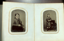Load image into Gallery viewer, Antique Photo Album & Tintypes Working Men Cowboy Occupational Outlaw Types Women