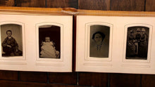 Load image into Gallery viewer, Antique album 1860s 1870s tintypes and CDV photos