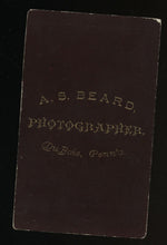 Load image into Gallery viewer, Post Mortem Little Girl Wearing Striped Socks c1880 Pennsylvania CDV Photo