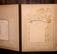Load image into Gallery viewer, LARGE leather Victorian photo album brown family of Michigan cdv