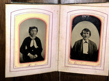 Load image into Gallery viewer, Tintype Photo Album from Tennessee Estate Possible Civil War Confederate Soldier